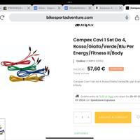 Cavi elettrostimolatore Compex