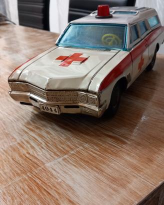 Ambulanza Latta Vintage Asakusa Toy Giappone '60
