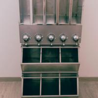 Dispensa Industriale anni 50 vintage in acciaio