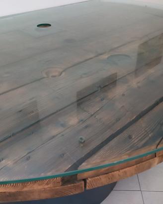 bancone bar con piano in cristallo 