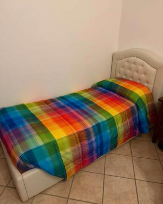 letto singolo con contenitore 