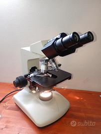 Microscopio Biologico Analogico Binoculare 4 zoom