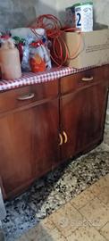 Credenza anni 50 , 2 ante con cassetti