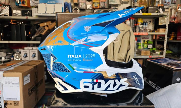 CASCO CROSS AIROH WRAAAP 6DAYS ITALY 2025 ITALIA