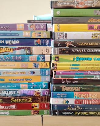 dvd vari cartoni animati e anime lotto 