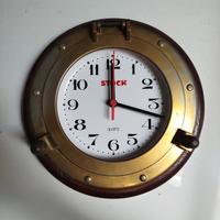 orologio da parete stock vintage pubblicitario 