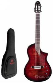 Martinez Hispania Cherry Red Chitarra classica ele
