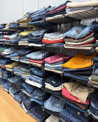 Box jeans firmati misti uomo donna solo grado A+