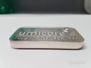 Lingotto in argento100 grammi