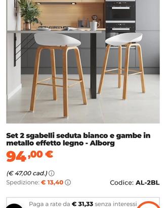 Sgabelli per penisola