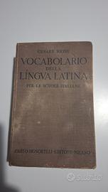 vocabolario latino anno 1942