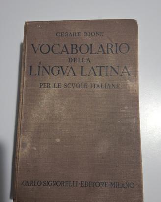 vocabolario latino anno 1942
