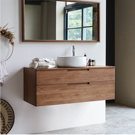 Mobile lavandino bagno Tikamoon legno teak - NUOVO