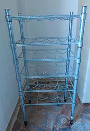 Portabottiglie in acciaio