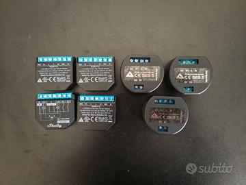 Lotto 7 Shelly Plus 2PM 2.5 e 2 Relè Smart Wifi
