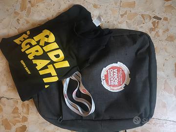 tshirt e zainetto dimensione suono roma