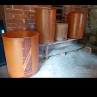 4 botti di resina per vino- diverse misure-