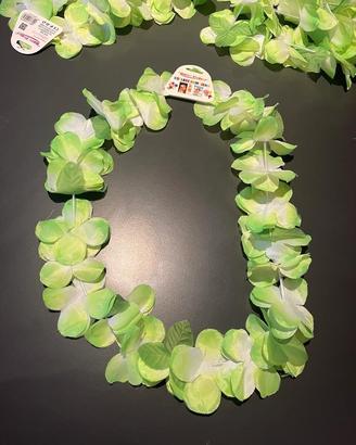 3 Collane Hawaiane verdi fluo