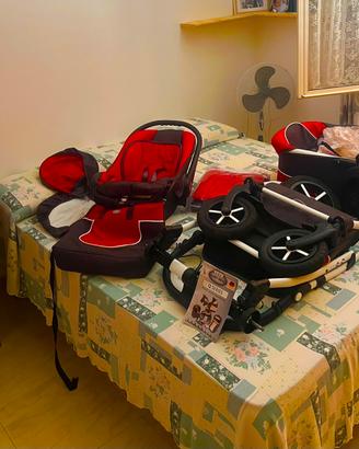 Passeggino Trio,Baby Merc Q serie Q9 trio completo