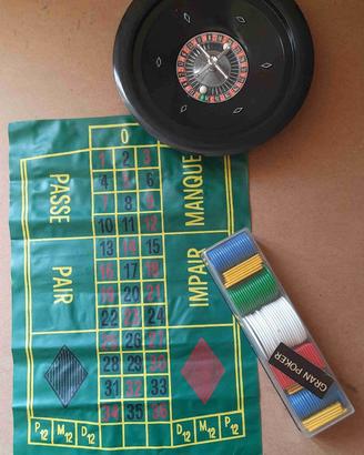 Kit gioco Roulette con fiches