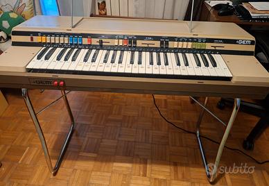Organo pianola tastiera GEM Sprinter 49B vintage
