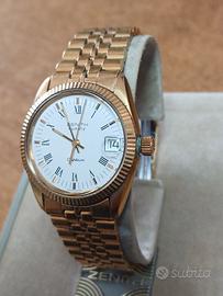 Orologio Zenith Captain Quartz Vintage Placcato Or