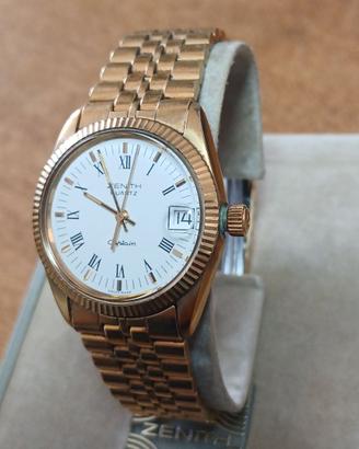 Orologio Zenith Captain Quartz Vintage Placcato Or