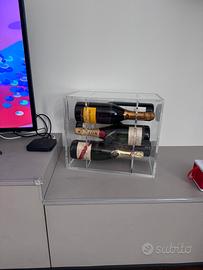 Cantinetta design bottiglie di vino in plexiglas