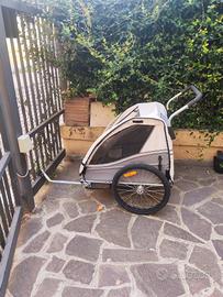 Rimorchio due posti bicicletta per bambini Kesser