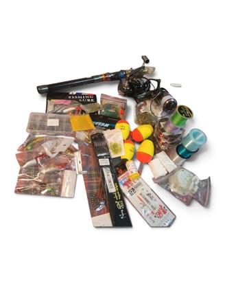 canna da pesca nuova completa più accessori