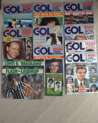 n.9 Riviste Supergoal + quaderno + n.2 poster