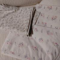 lenzuola cotone + flanella  lettino