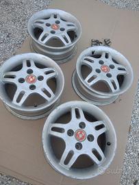 4 Cerchi Fiat 124 Spider anni 60/70 5 1/2 x 13"