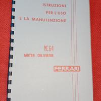 Libretto istruzioni motocoltivatore Ferrari MC 64 