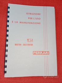 Libretto istruzioni motocoltivatore Ferrari MC 64 