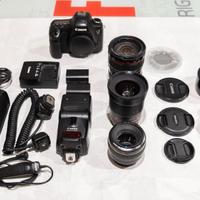 Kit Canon Professionale: Corpo 6D, 3 Lenti, Flash