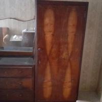 Camera completa vintage, in vero legno, come foto
