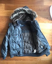 Giacca piumino Geox cappuccio e maniche rimovibili