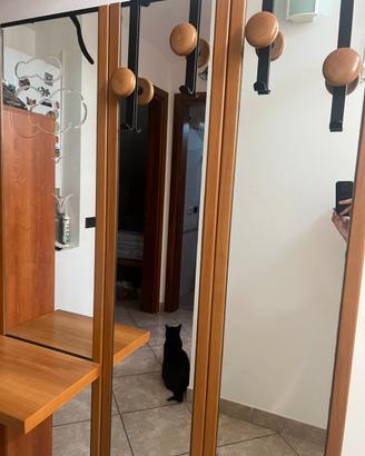 Attaccapanni con specchio