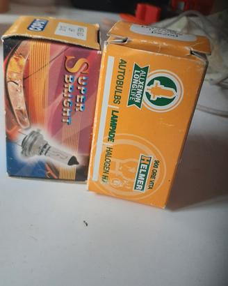 2 lampade da 12 Volt 55W H7 di marca diverse 