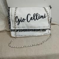 borsa con borchie e frange Gio cellini