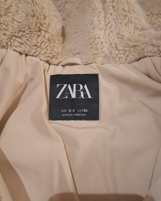 Giacca in pelo sintetico beige x bambina