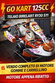 Go Kart 125cc con telaio BirelArt RY30 +CARRELLO!