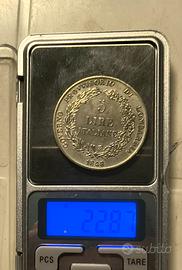 Riproduzione Moneta 5 Lire 1848 - Governo Provviso