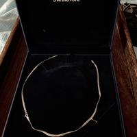 Collana Swarovski vintage in oro bianco 9k
