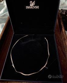 Collana Swarovski vintage in oro bianco 9k