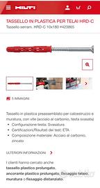 tasselli Hilti 10x180
