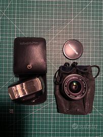 Olympus OM – Flash T20 + Zuiko 28mm f/2.8 MC