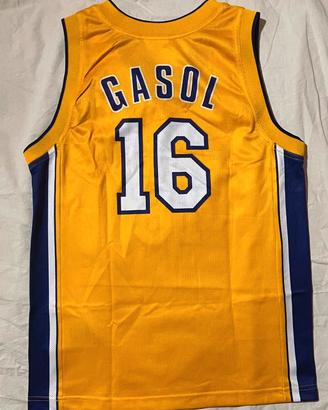 canotta Lakers n 16 taglia da ragazzo 