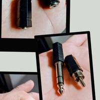 Adattatori Audio Jack 6.35mm RCA Cuffie Chitarra 